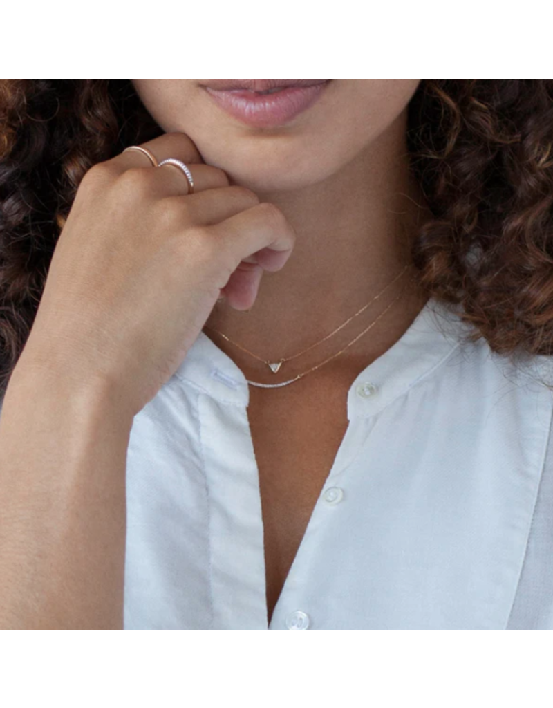 ADINA REYTER LARGE PAVÉ CURVED NECKLACE