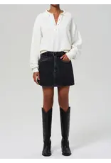 CITIZENS OF HUMANITY BRITA MINI SKIRT IN METEORITE