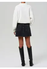 CITIZENS OF HUMANITY BRITA MINI SKIRT IN METEORITE