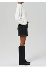 CITIZENS OF HUMANITY BRITA MINI SKIRT IN METEORITE