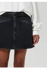 CITIZENS OF HUMANITY BRITA MINI SKIRT IN METEORITE