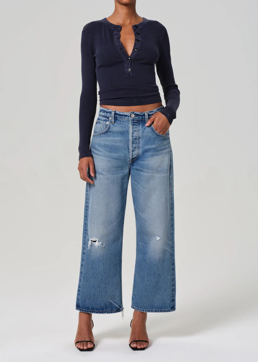 CITIZENS OF HUMANITY GAUCHO VINTAGE WIDE LEG IN SOLANO