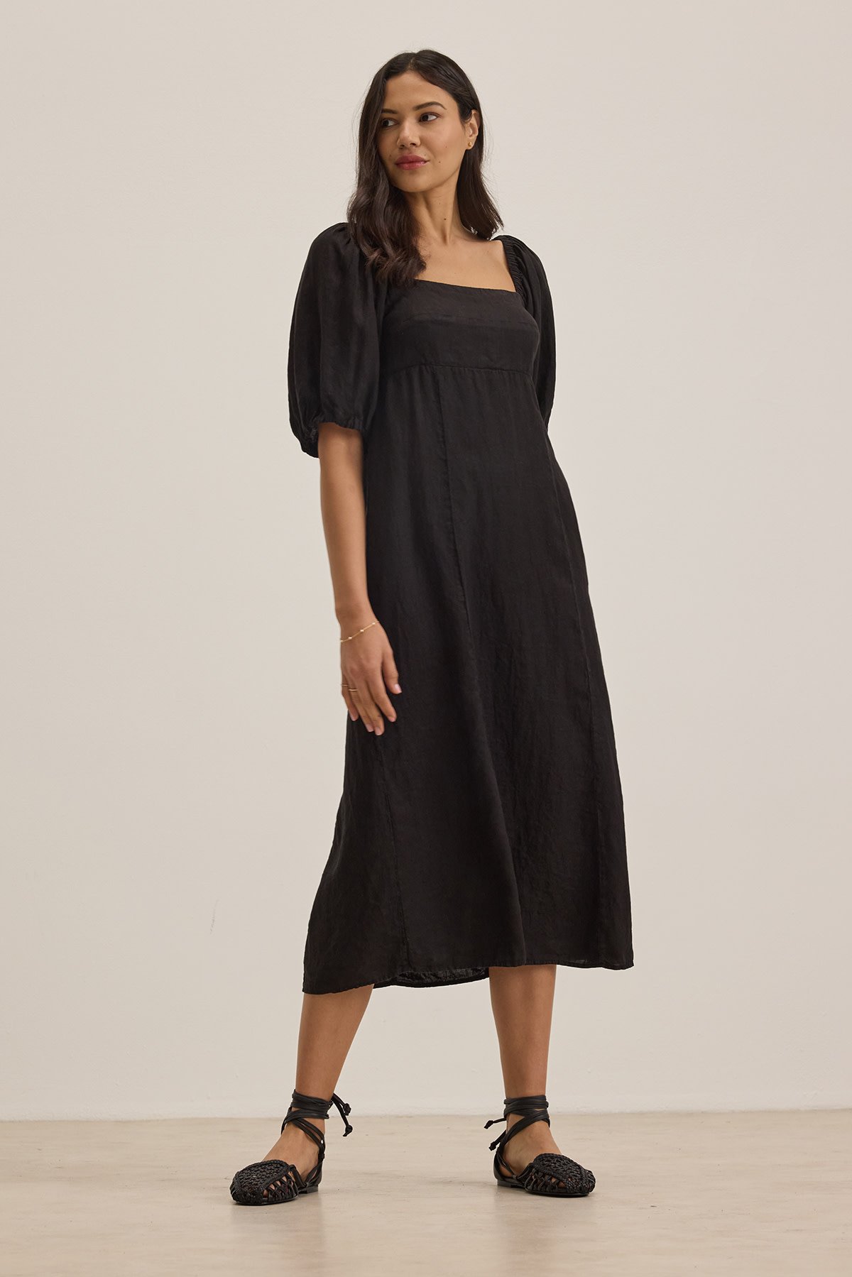 VELVET BY GRAHAM & SPENCER BROOKE DRESS IN BLACK