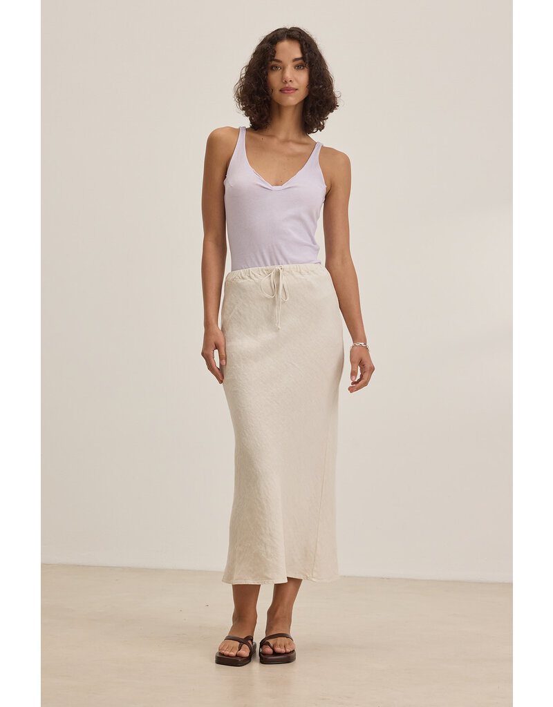 VELVET BY GRAHAM & SPENCER BEKA LINEN SKIRT