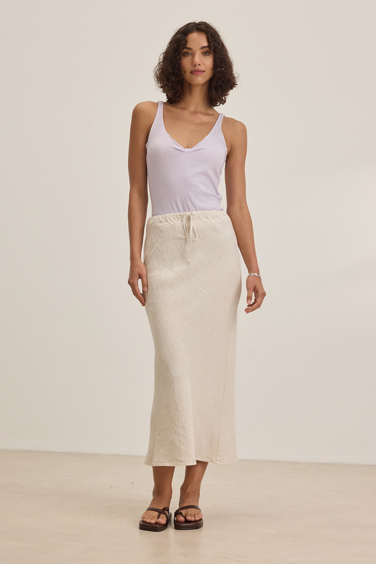 VELVET BY GRAHAM & SPENCER BEKA LINEN SKIRT