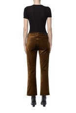 CITIZENS OF HUMANITY ISOLA CROPPED VELVET TROUSER IN GOLDEN