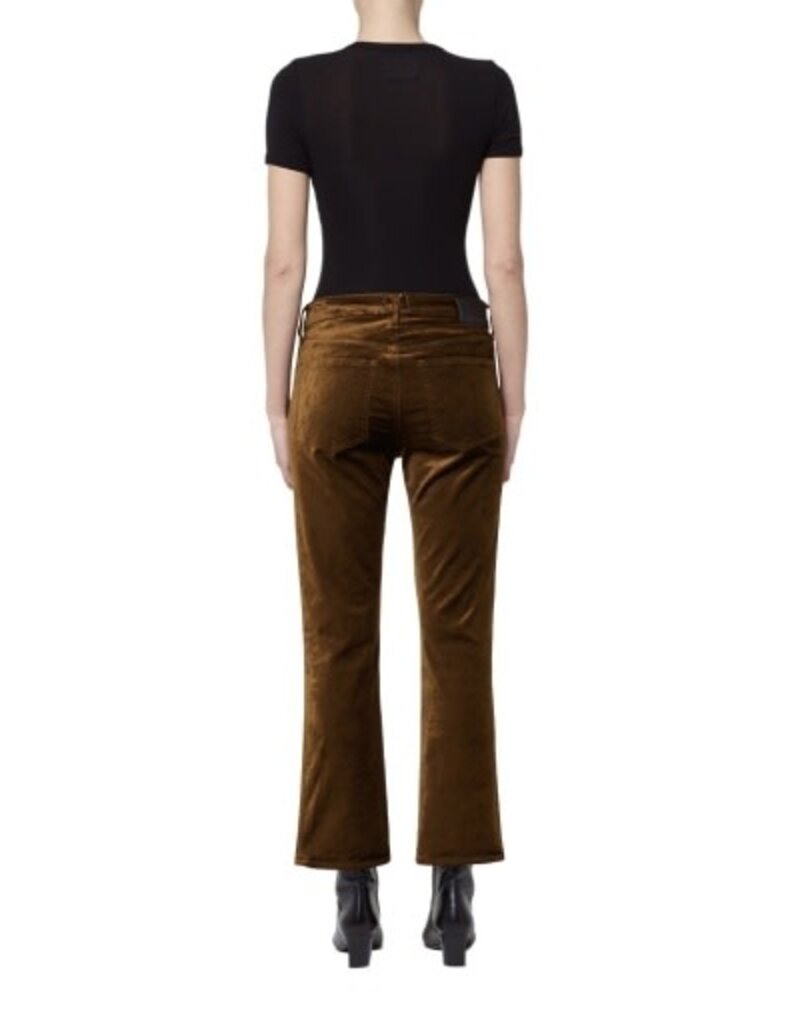 CITIZENS OF HUMANITY ISOLA CROPPED VELVET TROUSER IN GOLDEN