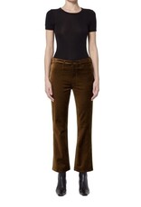 CITIZENS OF HUMANITY ISOLA CROPPED VELVET TROUSER IN GOLDEN