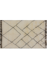 MC186 BLACK & WHITE MOROCCAN RUG 6'1" X 9'2"