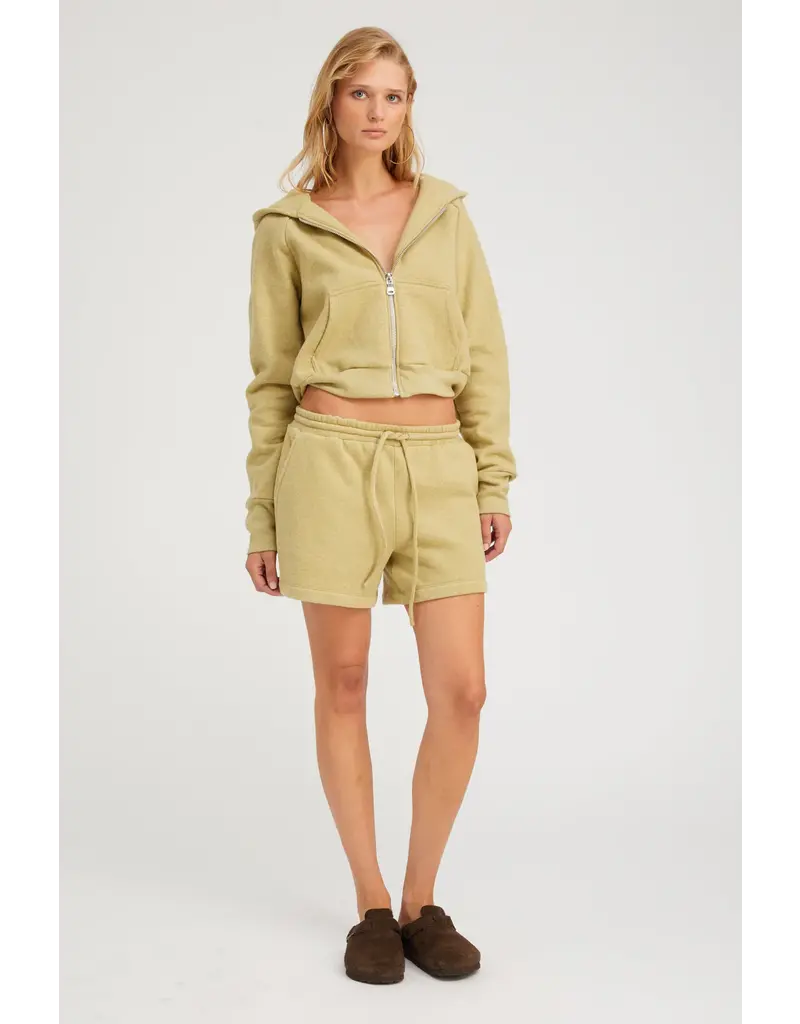 SWEATSHORTS IN PISTACHIO MELANGE
