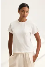 VELVET BY GRAHAM & SPENCER JAZZ TEE IN WHITE