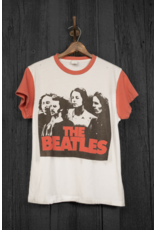THE BEATLES WHITE+ RED TEE