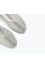 FREDA SALVADOR RILEY OPEN WEAVE BALLET FLAT IN SILVER