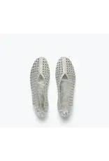 FREDA SALVADOR RILEY OPEN WEAVE BALLET FLAT IN SILVER