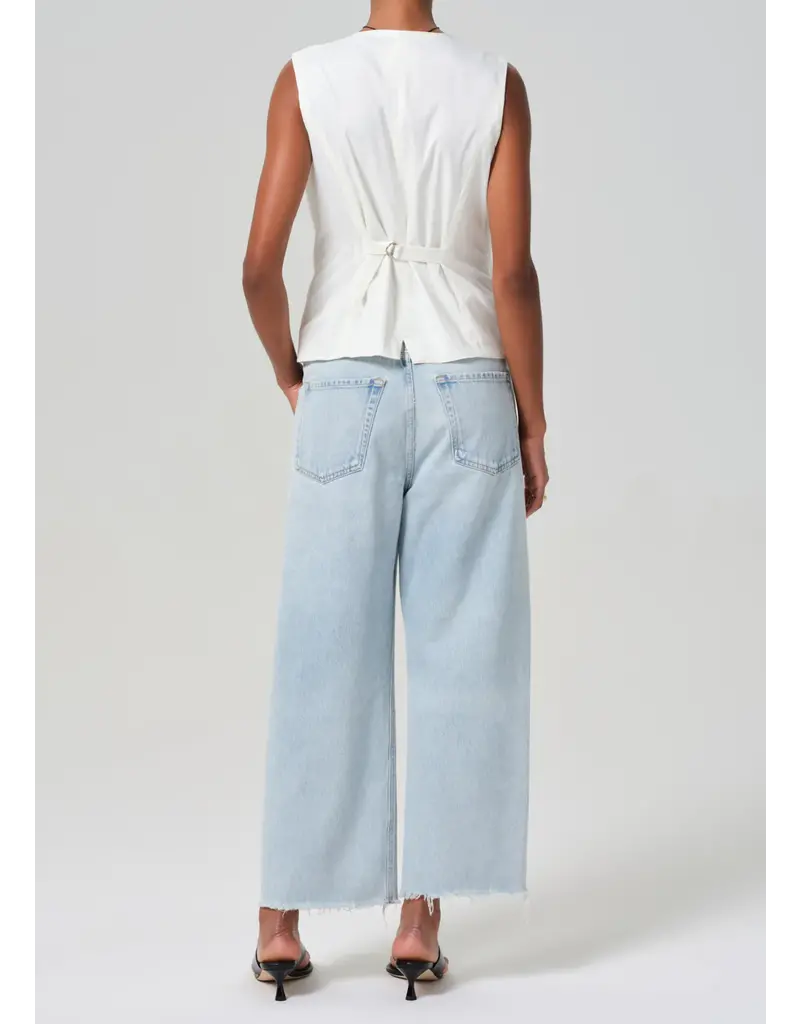 CITIZENS OF HUMANITY AYLA RAW HEM CROP IN SAILOR