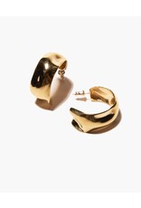 ODETTE SANNE HOOP EARRINGS IN BRASS