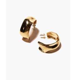 ODETTE SANNE HOOP EARRINGS IN BRASS