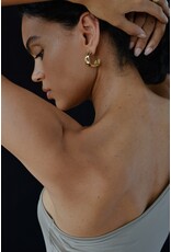 ODETTE SANNE HOOP EARRINGS IN BRASS