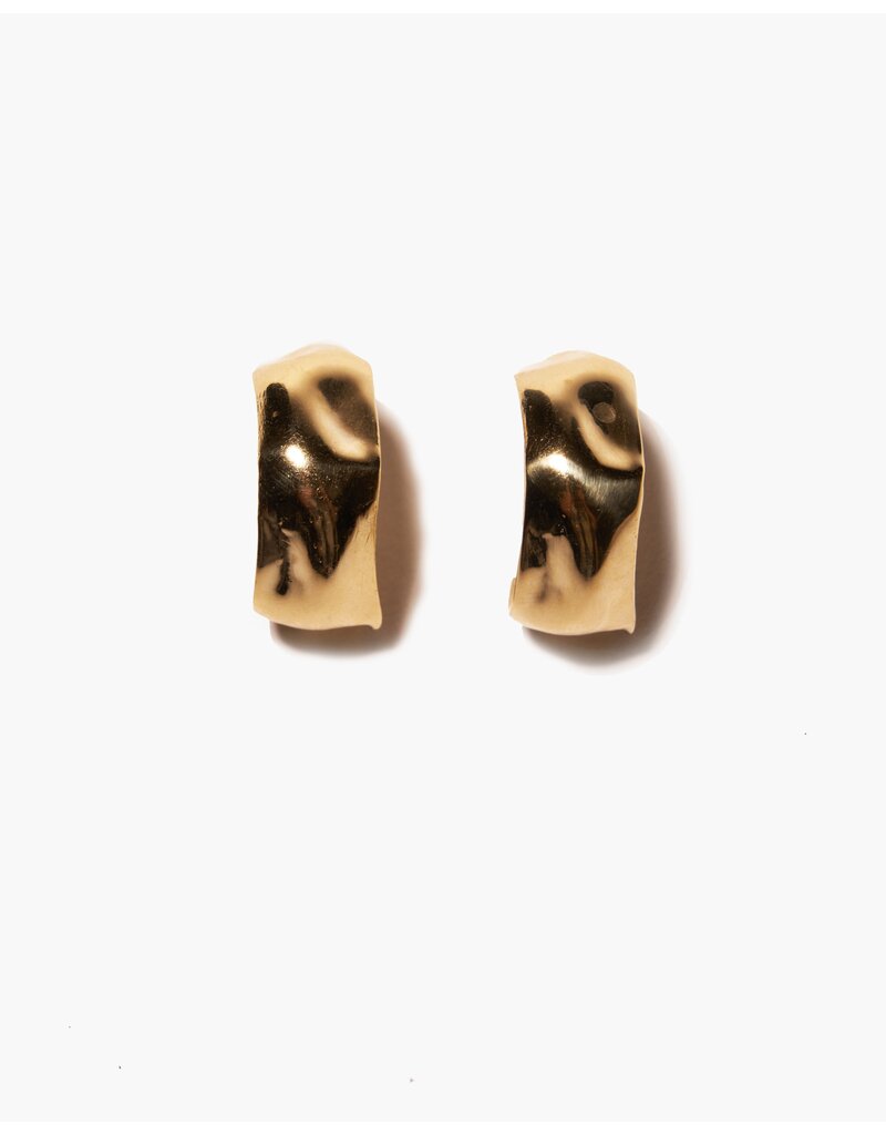 ODETTE SANNE HOOP EARRINGS IN BRASS
