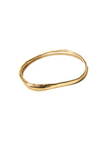 ODETTE OBLIQUE BANGLE IN BRASS