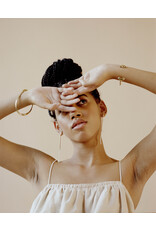 ODETTE OBLIQUE BANGLE IN BRASS