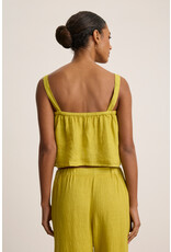 VELVET BY GRAHAM & SPENCER QUIN BUTTON TOP IN DANDELION