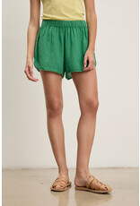 VELVET BY GRAHAM & SPENCER JADEN LINEN SHORT IN EMERALD