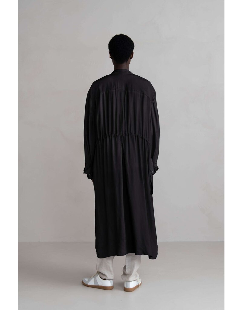 HUMANOID DRU COAT IN BLACK