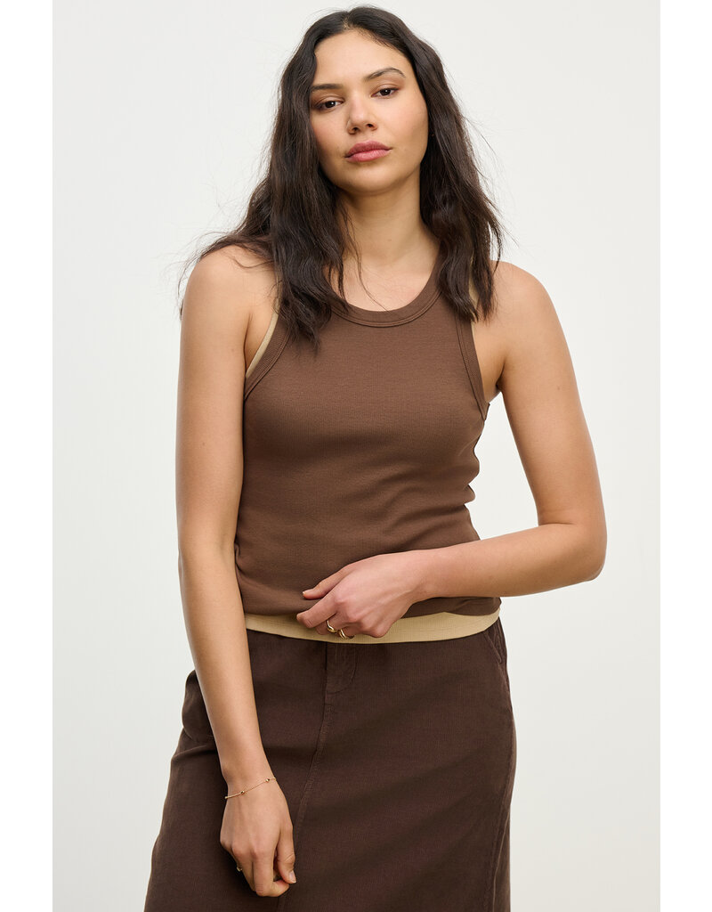 VELVET BY GRAHAM & SPENCER SARI TANK IN BARK