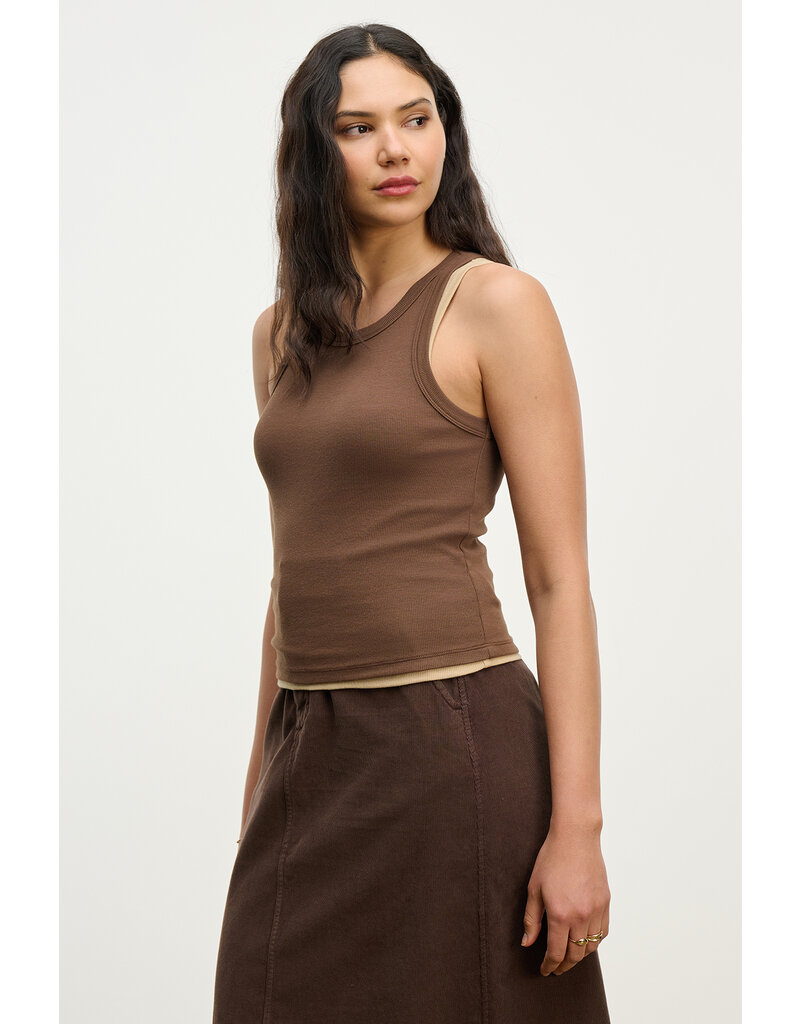 VELVET BY GRAHAM & SPENCER SARI TANK IN BARK