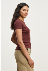 VELVET BY GRAHAM & SPENCER EDDIE TEE IN HENNA