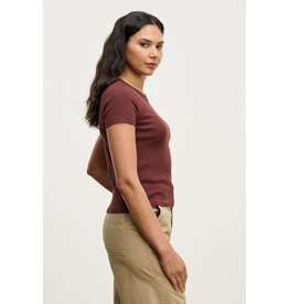 VELVET BY GRAHAM & SPENCER EDDIE TEE IN HENNA