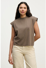 VELVET BY GRAHAM & SPENCER ASYA VINTAGE COTTON TEE IN MALT