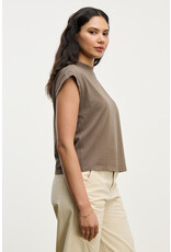 VELVET BY GRAHAM & SPENCER ASYA VINTAGE COTTON TEE IN MALT