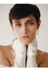 ODETTE REN WITH PEARL BRASS EARRINGS