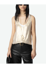 TARYS SATIN TANK IN GOLD
