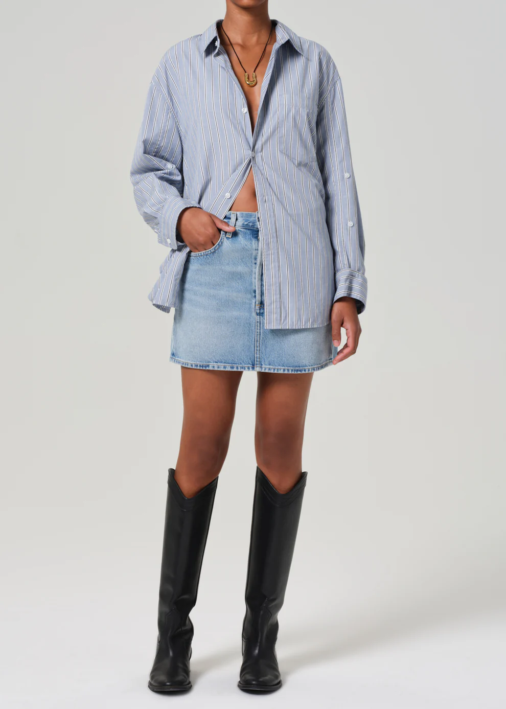 CITIZENS OF HUMANITY RAMONA MINI SKIRT IN FIESTA