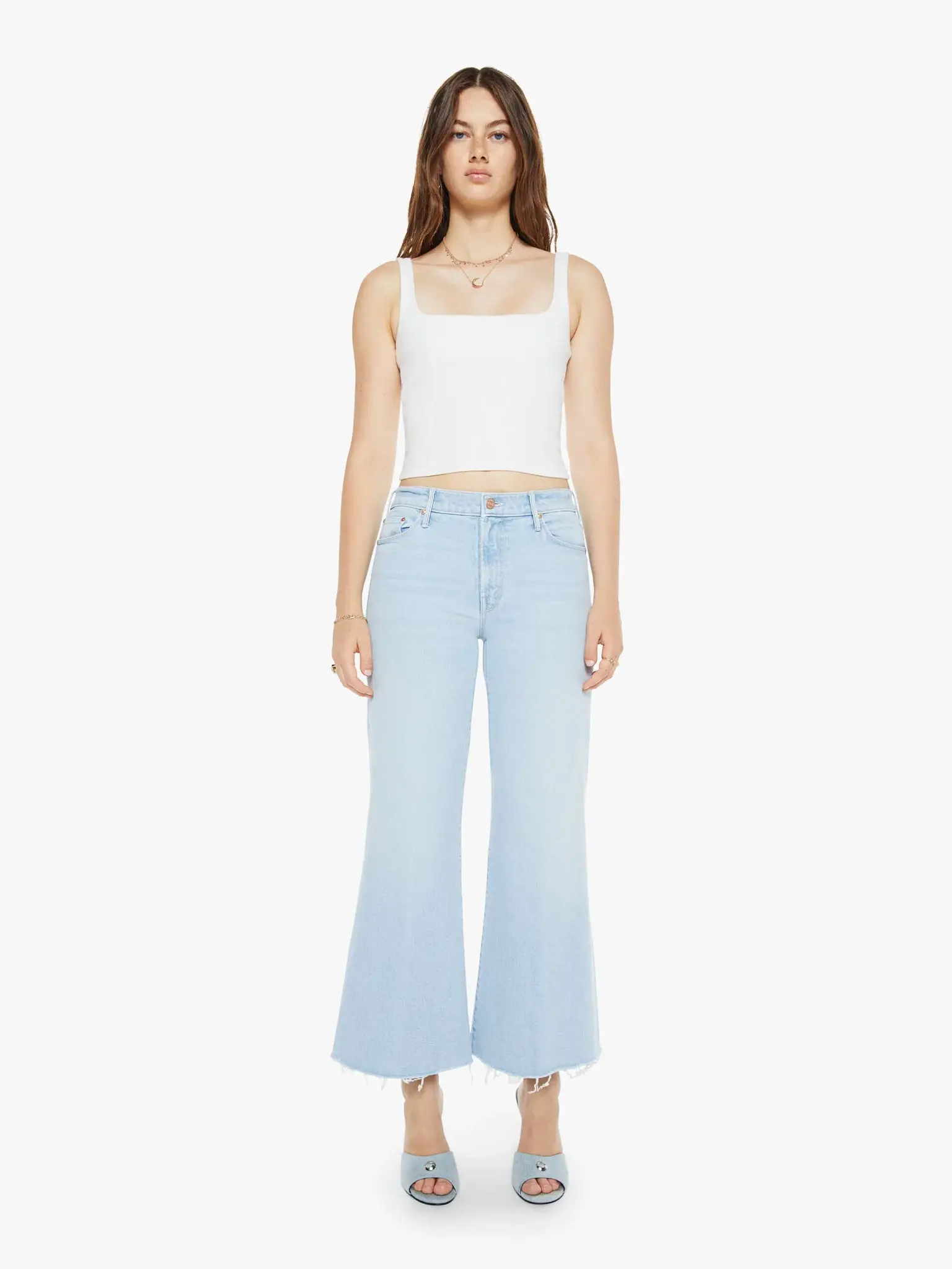MOTHER DENIM THE TWISTER ANKLE FRAY IN COWABUNGA