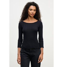 VELVET BY GRAHAM & SPENCER NIMA SHIRT IN BLK