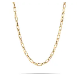 ADINA REYTER 5.3MM ITALIAN CHAIN LINK NECKLACE IN YELLOW GOLD