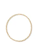 ADINA REYTER 5.3MM ITALIAN CHAIN LINK NECKLACE IN YELLOW GOLD