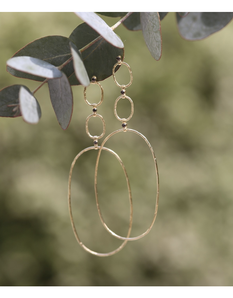 5 OCTOBRE BEA 3XL HOOP 24K GOLD VERMEIL EARRINGS