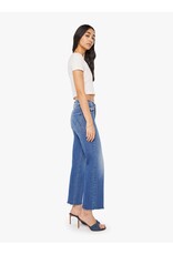 MOTHER DENIM MID RISE RAMBLER ZIP ANKLE FRAY IN DUGOUT DOOBIES