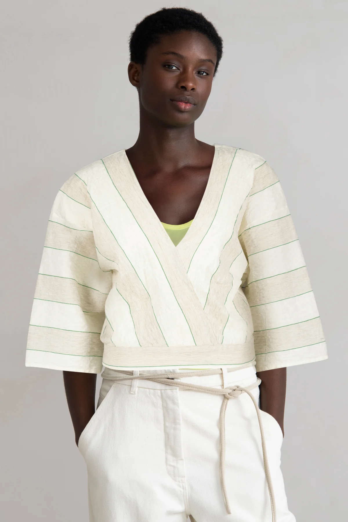 HUMANOID LESLEY BLOUSE IN MILK