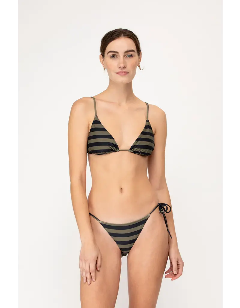 MIKOH CATALINA SWIM TOP IN MONOI STRIPE