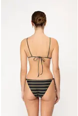 MIKOH CATALINA SWIM TOP IN MONOI STRIPE