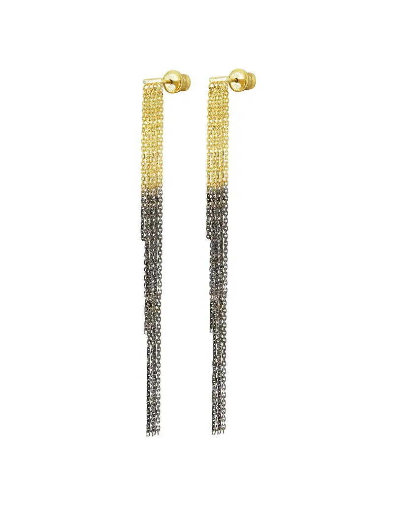 MARIE LAURE CHAMOREL NO. 464 EARRINGS IN BICOLORE GOLD