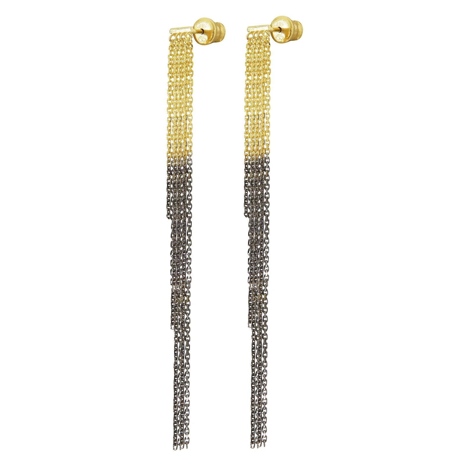 MARIE LAURE CHAMOREL NO. 464 EARRINGS IN BICOLORE GOLD