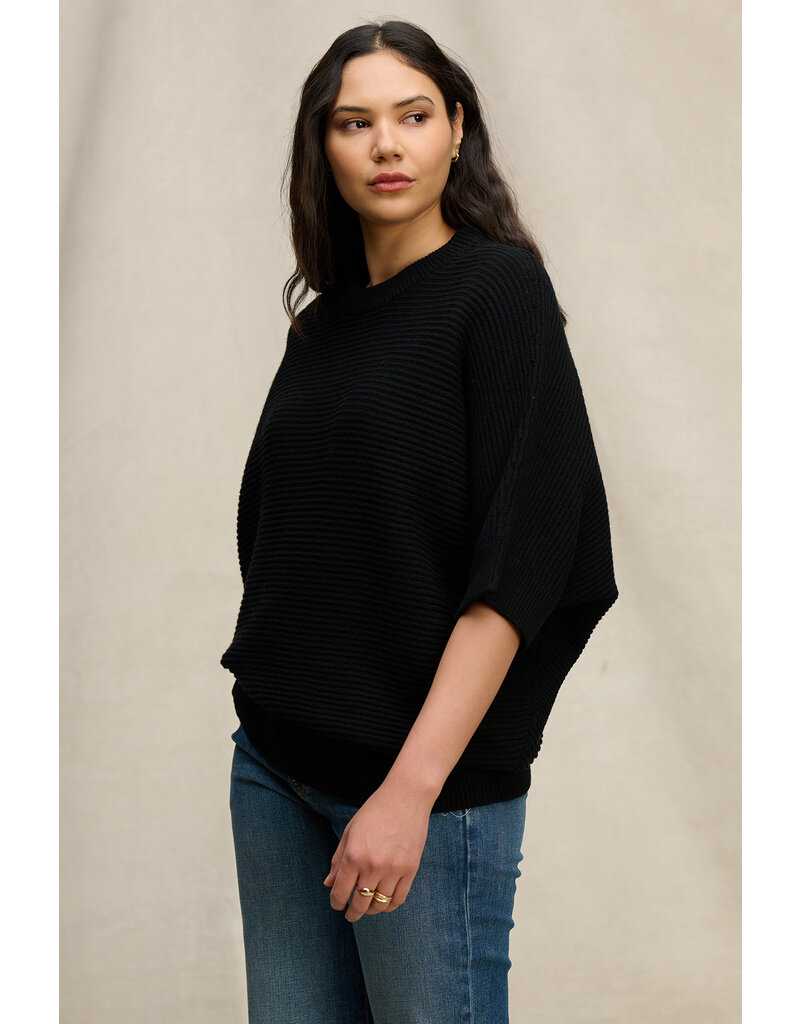 VELVET BY GRAHAM & SPENCER COCO SWEATER IN BLACK