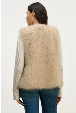 VELVET BY GRAHAM & SPENCER ANASTASIA FAUX FUR VEST IN TAUPE VELVET BY GRAHAM & SPENCER ANASTASIA FAUX FUR VEST IN TAUPE
